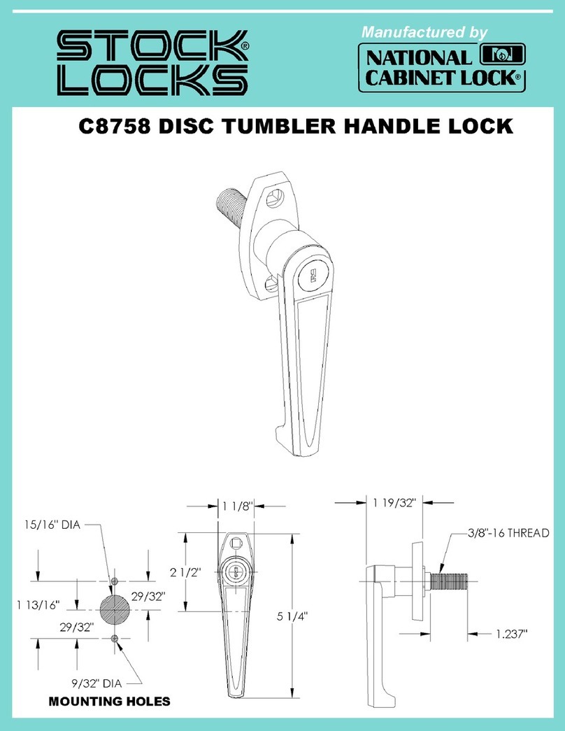 Stock Loks C8758 instruction sheet