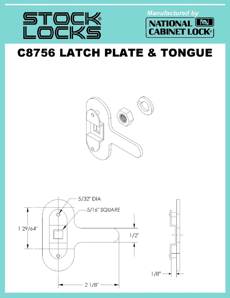 Stock Loks C8756 User manual Stock Loks C8756 User manual