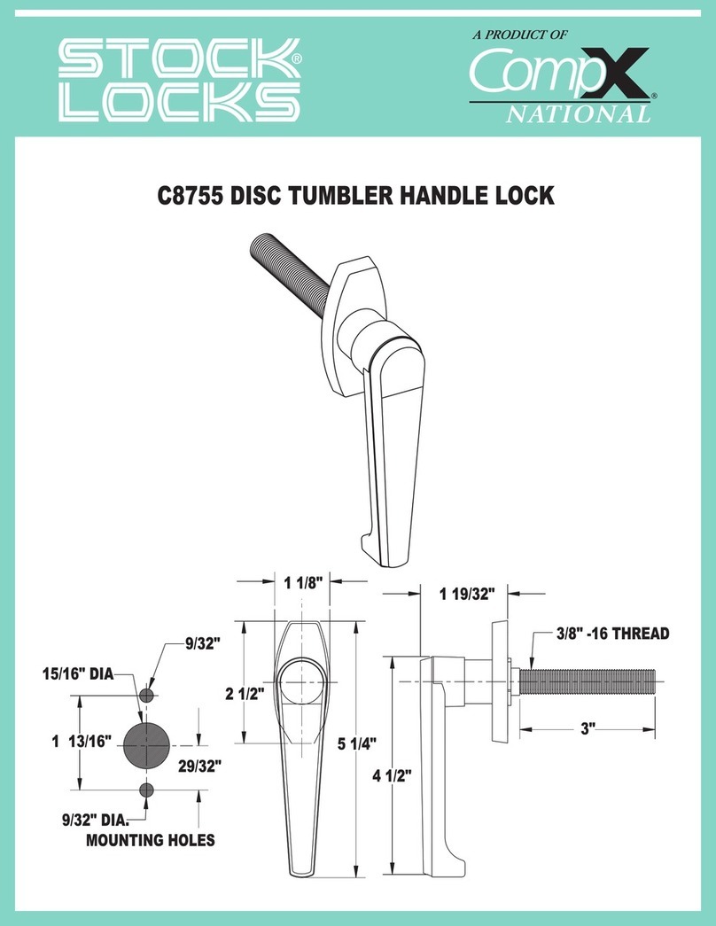 Stock Loks C8755 instruction sheet Stock Loks C8755 instruction sheet