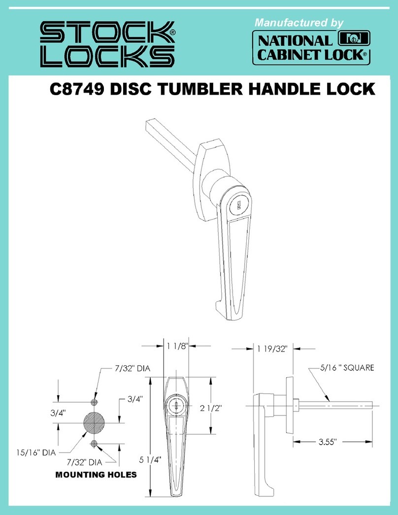 Stock Loks C8749 User manual Stock Loks C8749 User manual