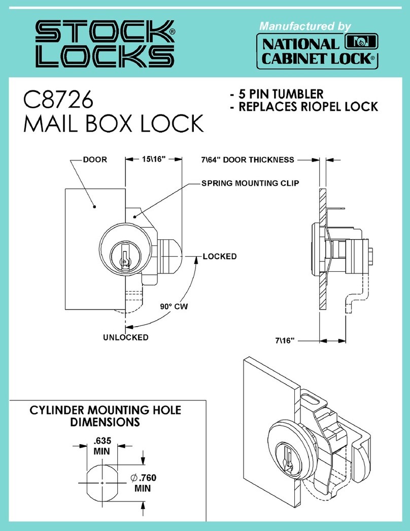 Stock Loks C8726 instruction sheet