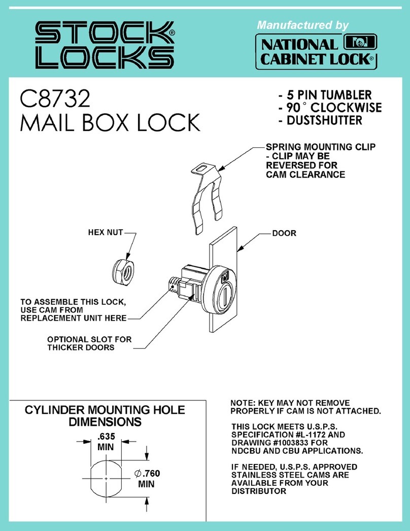 Stock Loks C8732 User manual Stock Loks C8732 User manual