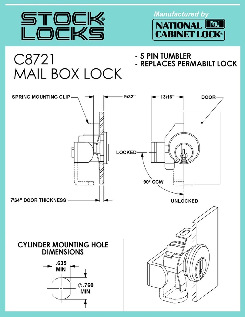 Stock Loks C8721 instruction sheet