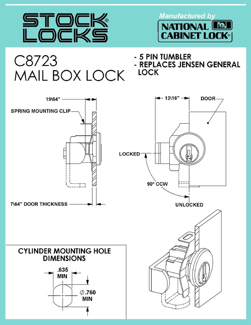 Stock Loks C8723 User manual Stock Loks C8723 User manual