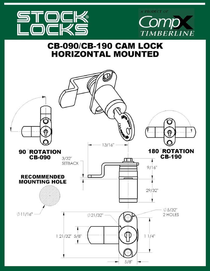 Stock Loks CB-190 User manual Stock Loks CB-190 User manual