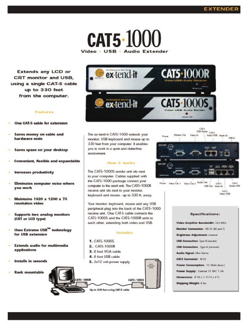 Gefen ex-tend-it CAT5-1000 brochure