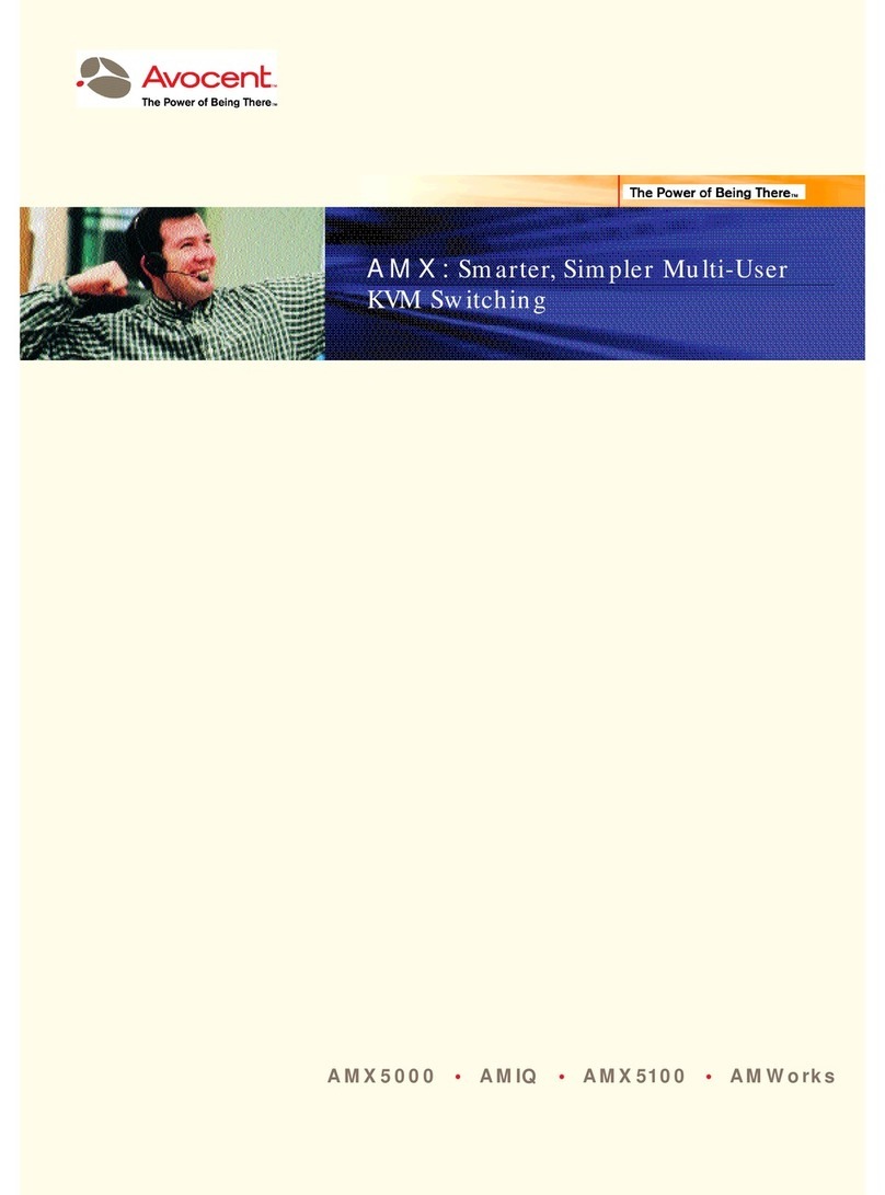 Avocent AMX Switch Series User manual