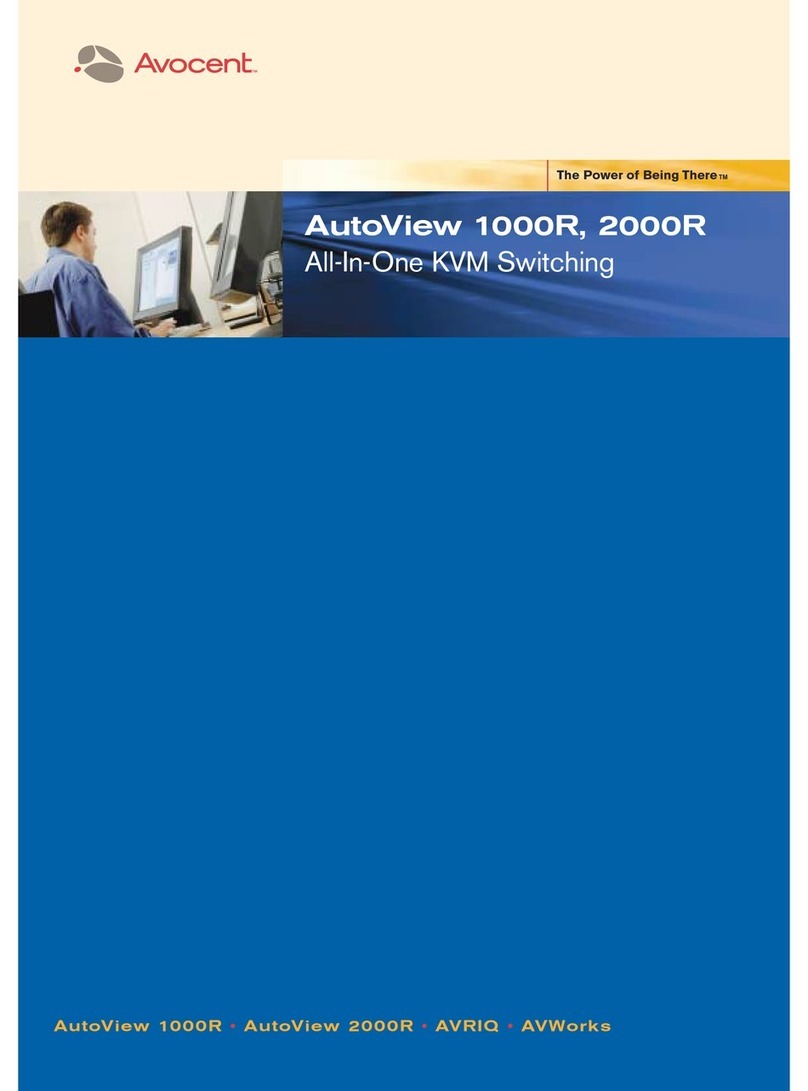 Avocent AutoView 1000R User manual