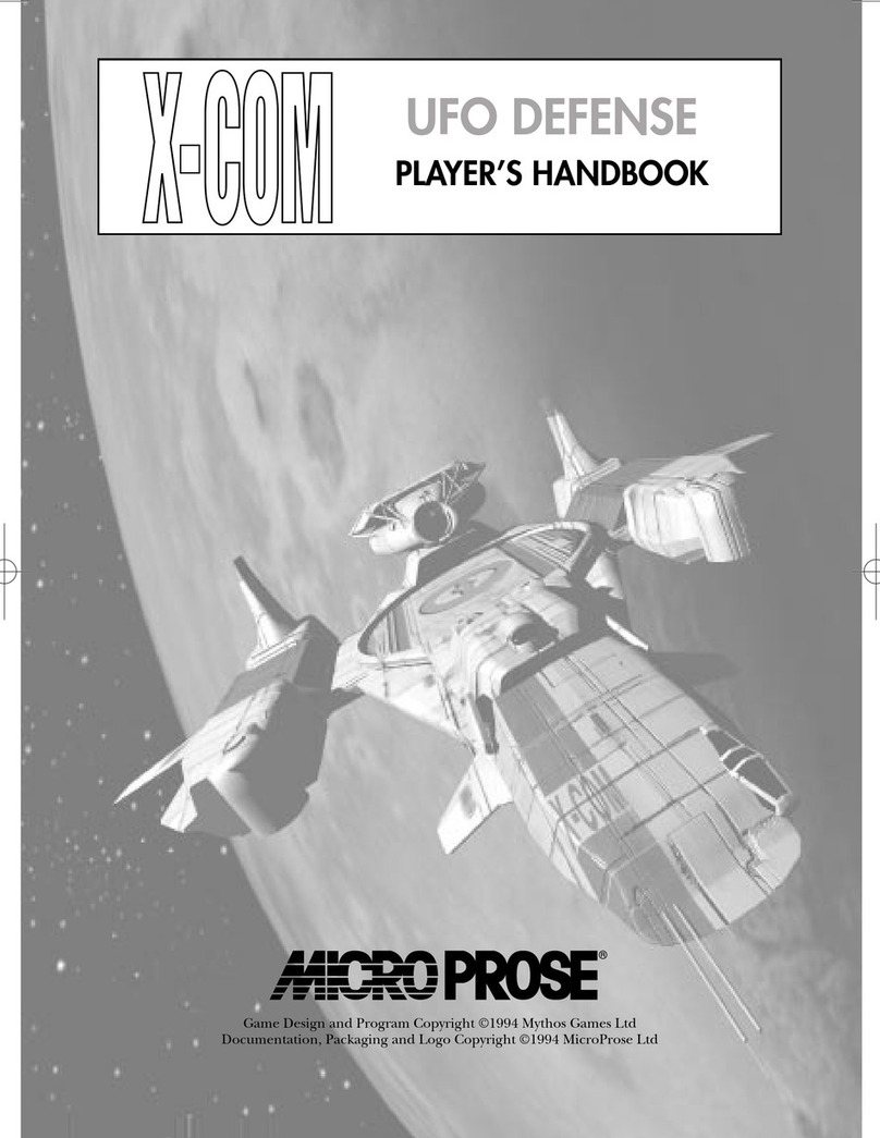 Micro Prose X-COM-UFO DEFENSE manual