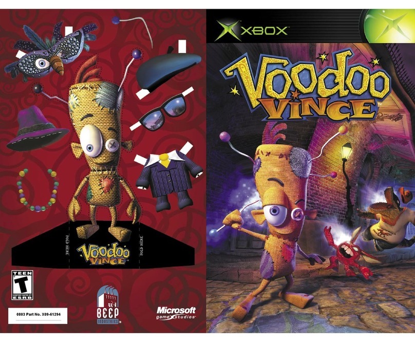 Microsoft game studios VOODOO VINCE User manual