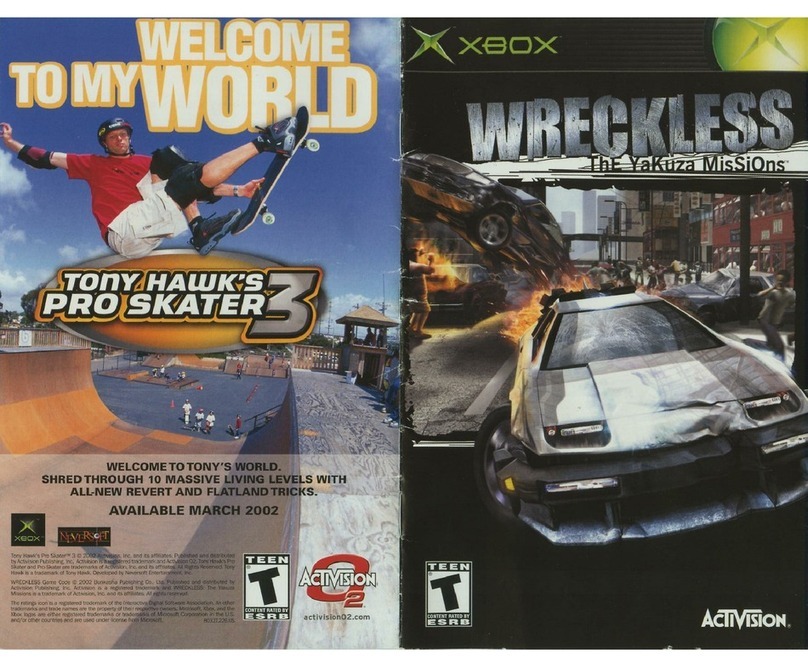 Activision WRECKLESS-THE YAKUZA MISSIONS User manual