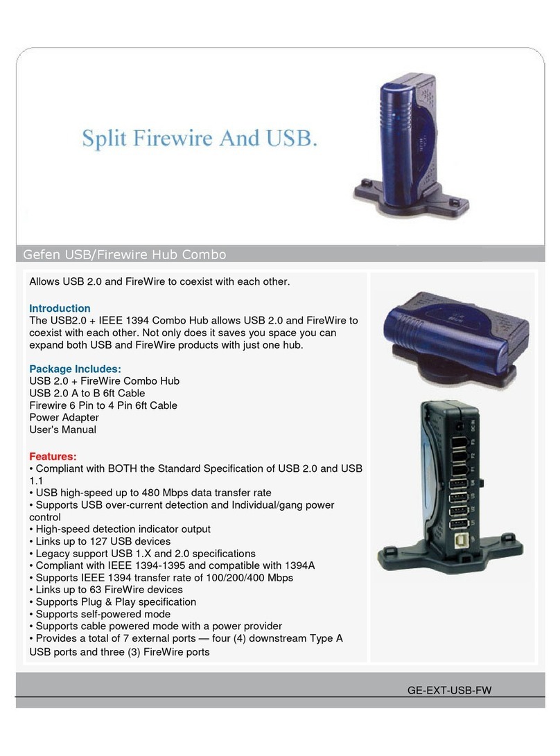 Gefen FIREWIRE HUB COMBO brochure