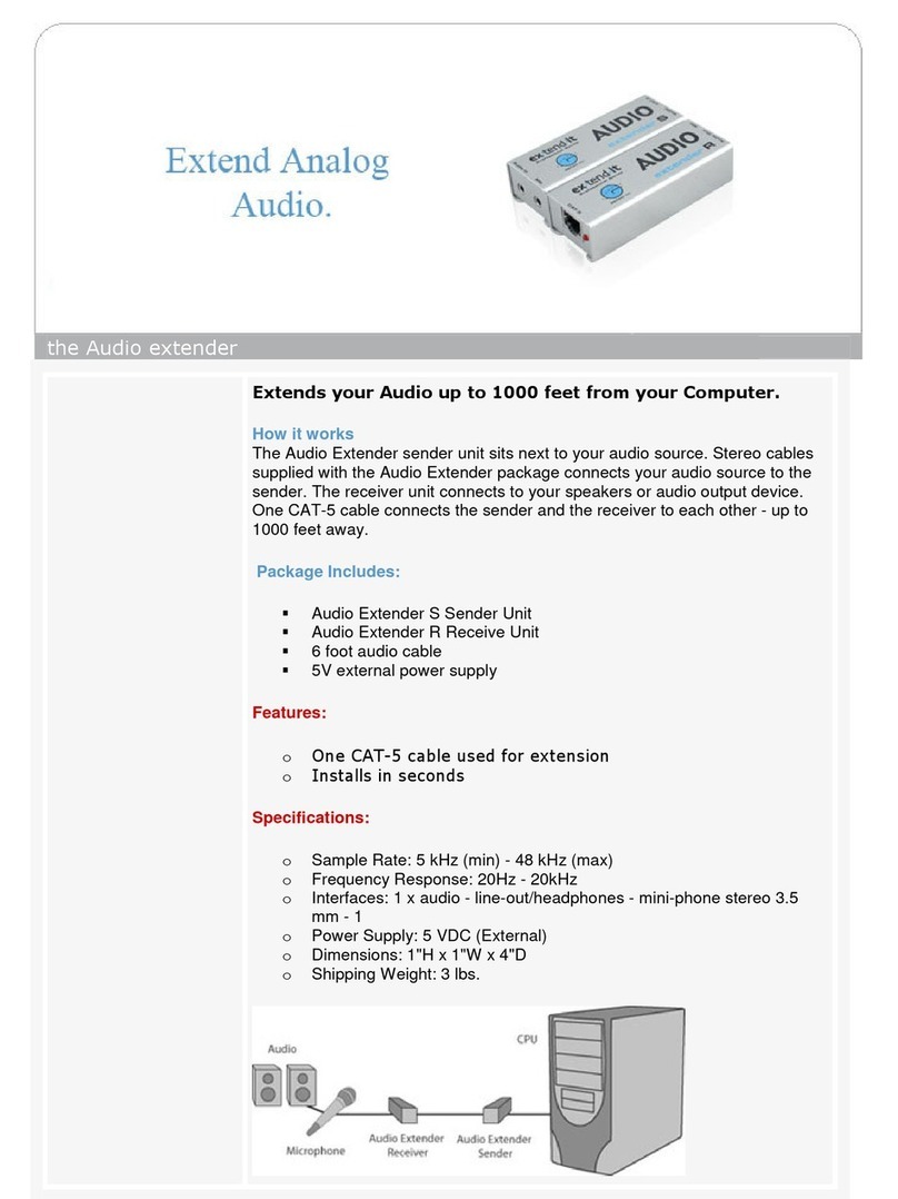 Daxten EXTENDER AUDIO 1000 User manual Daxten EXTENDER AUDIO 1000 User manual