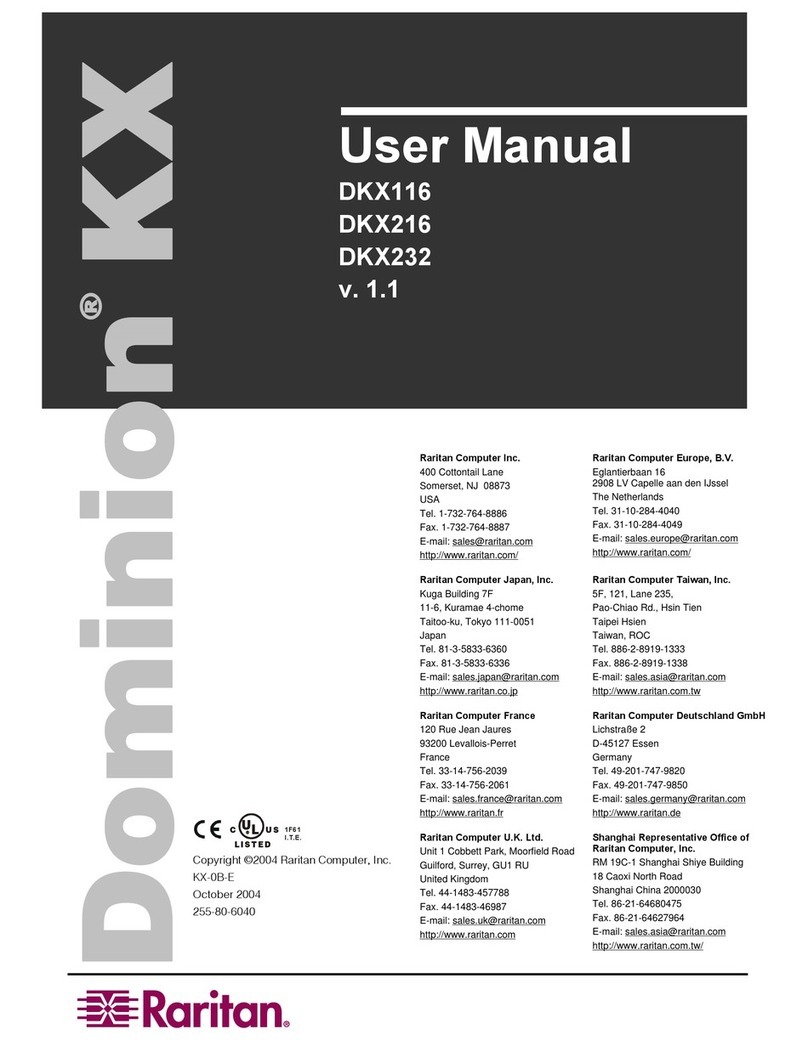 Raritan Dominion KX User manual