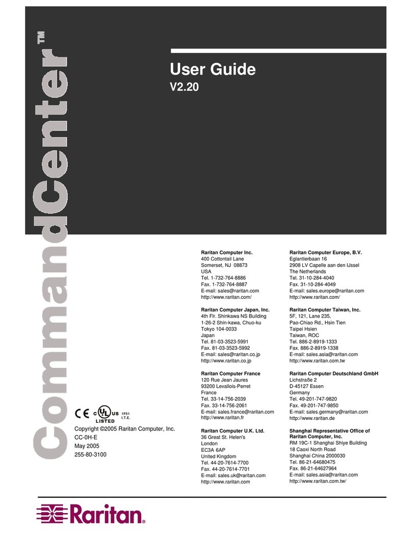 Raritan COMMANDCENTER 2.20 - User manual