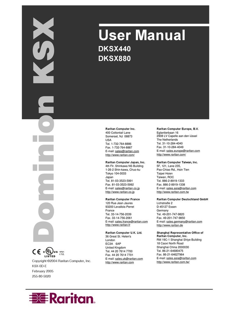 Raritan DOMINION KSX - User manual
