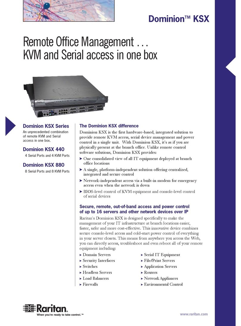 Raritan DOMINION KSX - User manual