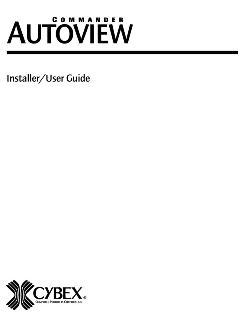 CYBEX AUTOVIEW COMMANDER - Installer/user guide