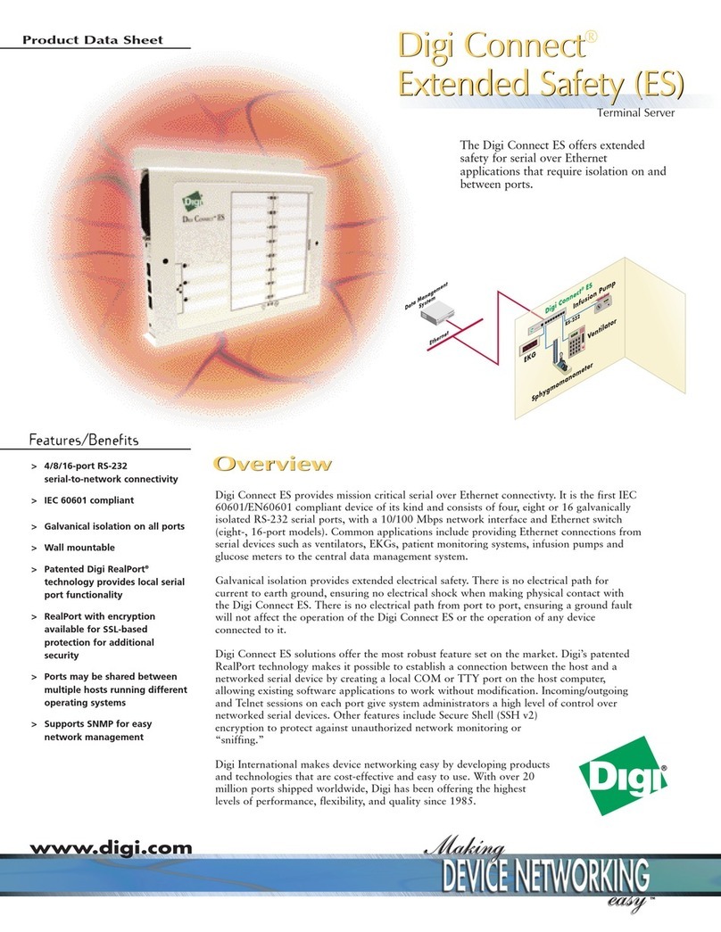 Digi DIGI CONNECT ES Product data sheet
