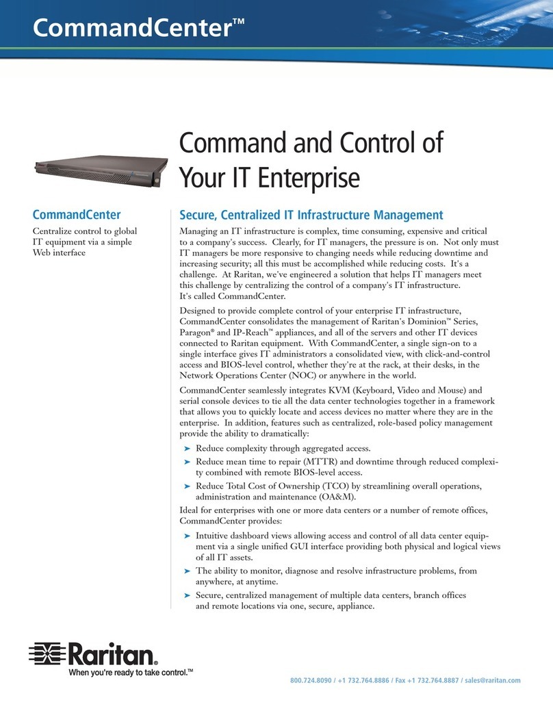 Raritan COMMANDCENTER brochure