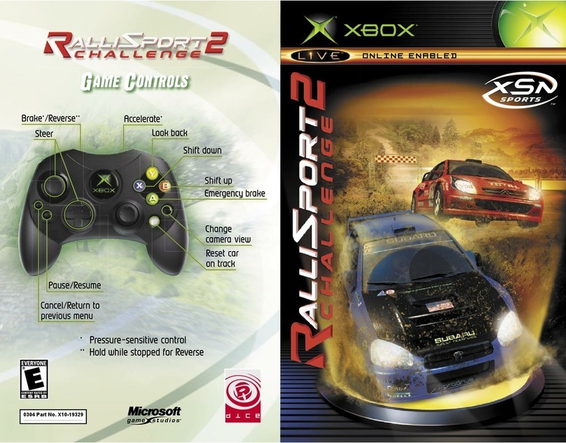 Microsoft game studios RALLISPORT CHALLENGE 2 User manual