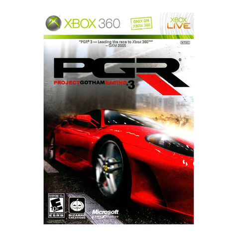 Microsoft game studios PROJECT GOTHAM-RACING 3 User manual