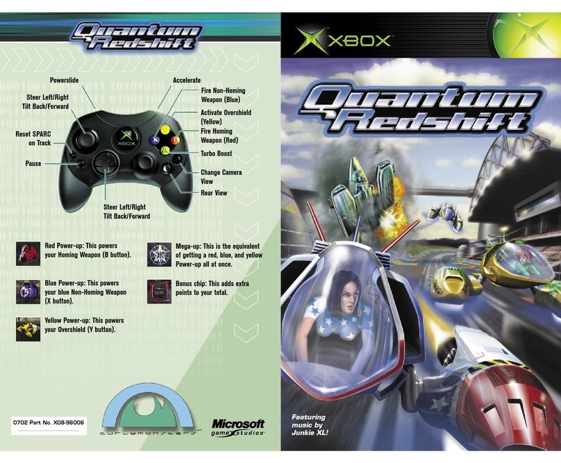 Microsoft game studios QUANTUM REDSHIFT User manual