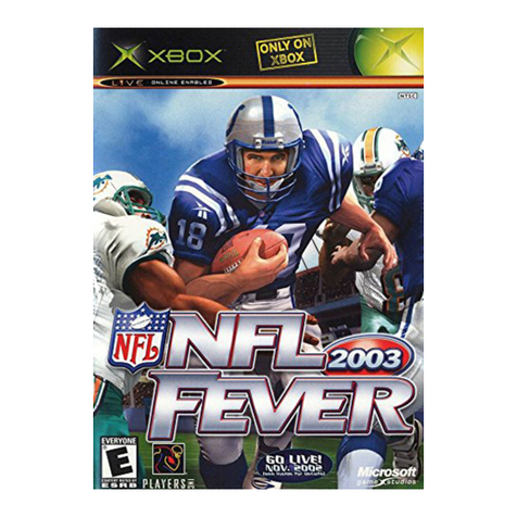 GAMES MICROSOFT XBOX NFL FEVER 2003 User manual