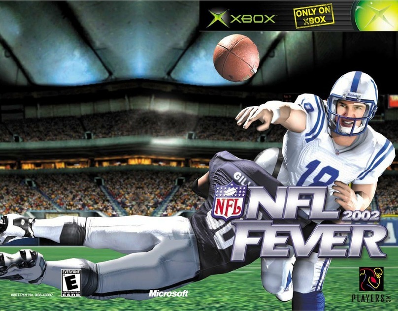 GAMES MICROSOFT XBOX NFL FEVER 2002 User manual