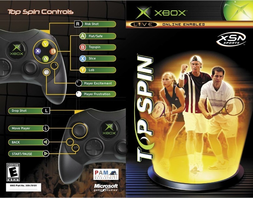XBOX TOPSPIN manual