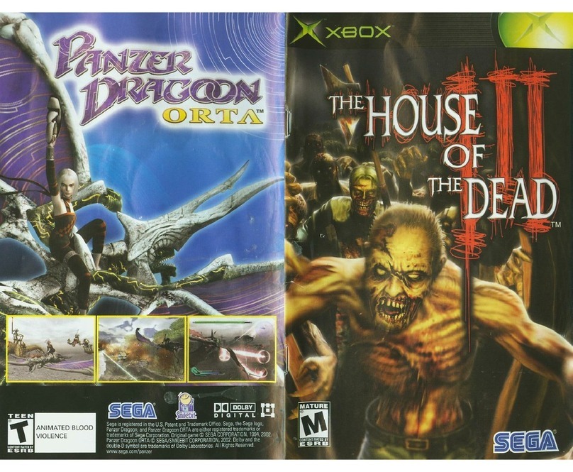 Sega THE HOUSE OF THE DEAD 3 User manual