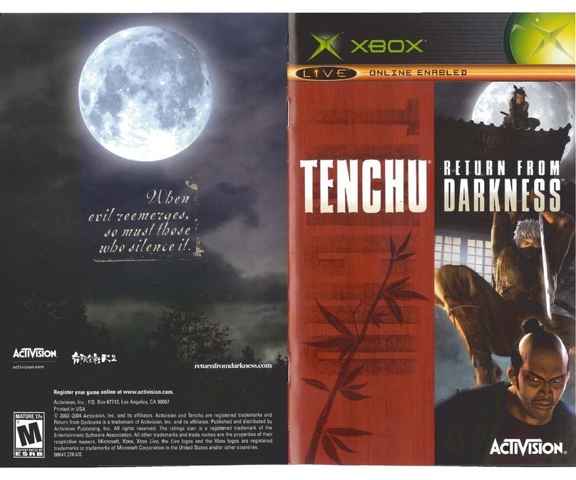 Activision TENCHU-RETURN FROM DARKNESS manual