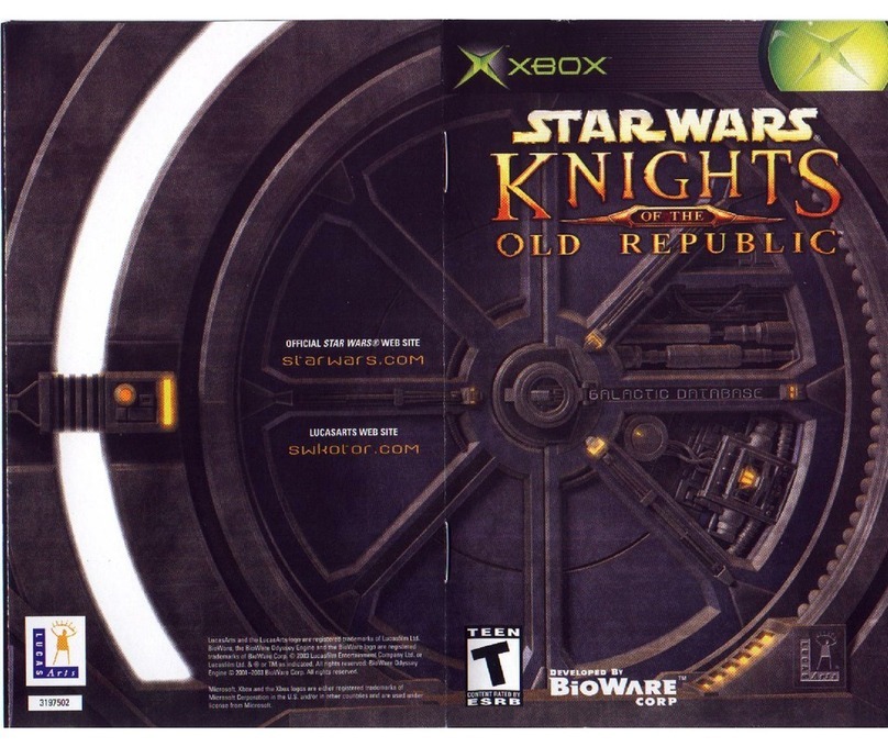 BioWare STAR WARS-KNIGHTS OF THE OLD REPUBLIC manual