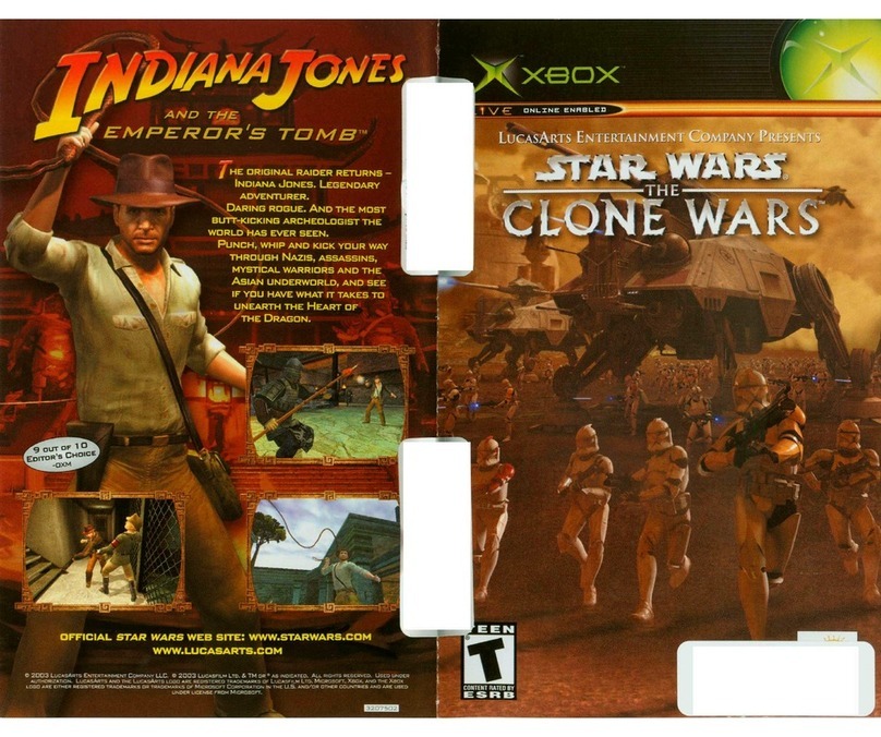 Lucas Arts STAR WARS-THE CLONE WARS User manual