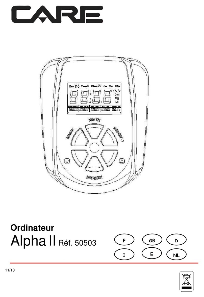 CARE FITNESS ALPHA II 50503 manual