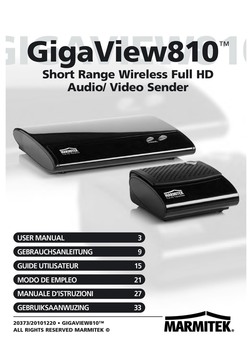 Marmitek GIGAVIEW810 user manual