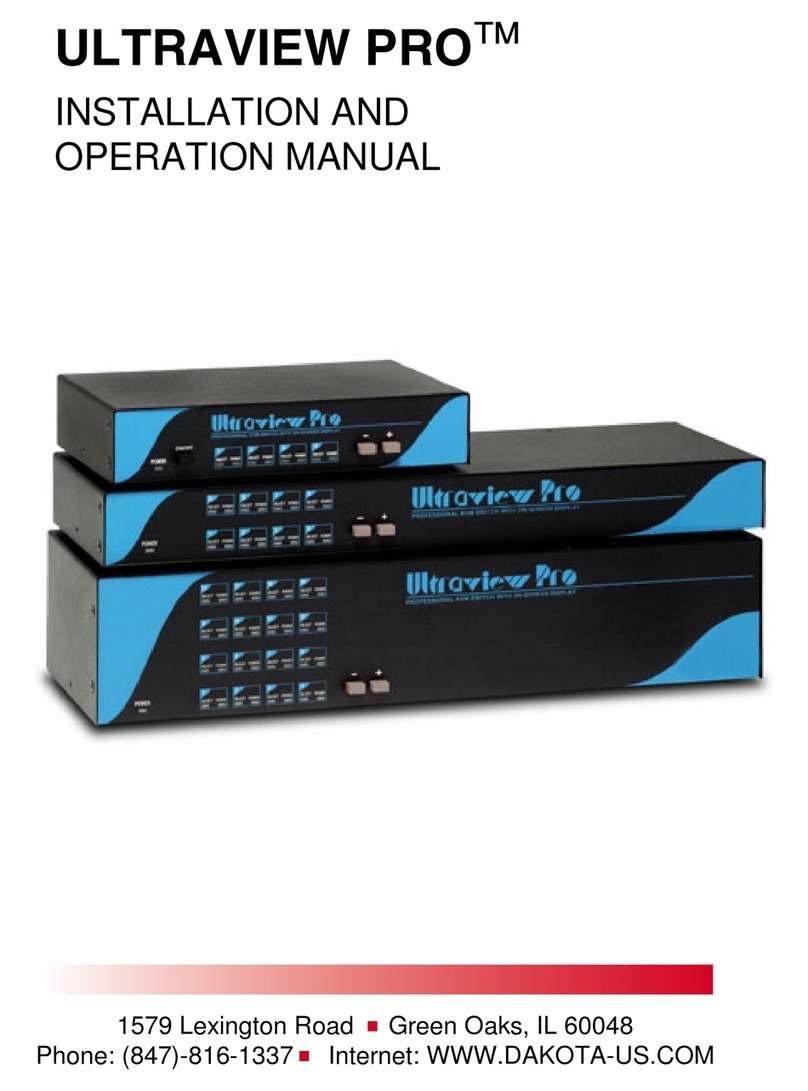 Dakota Computer Solutions ULTRAVIEW PRO - Installation and operation manual