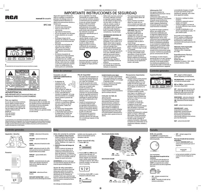 RCA RPC100 Manual Del Usuario
