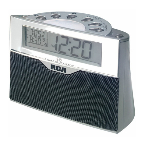 RCA RP3710 - AM/FM Clock Radio User manual