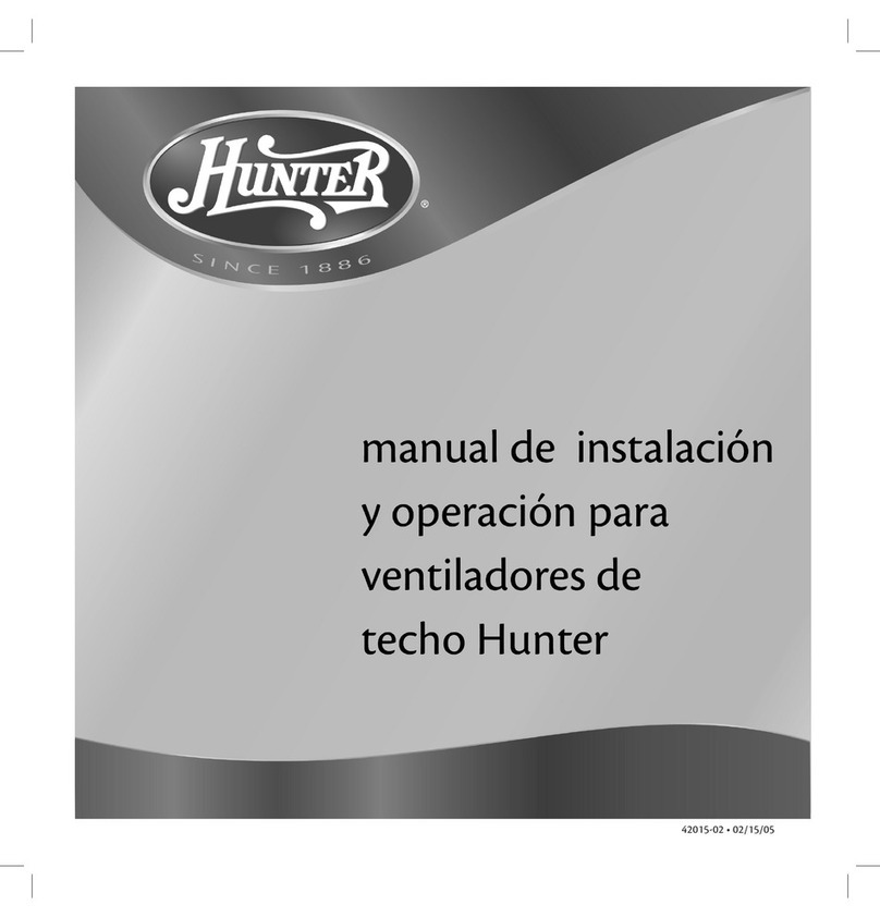 Hunter 21187 User manual Hunter 21187 User manual