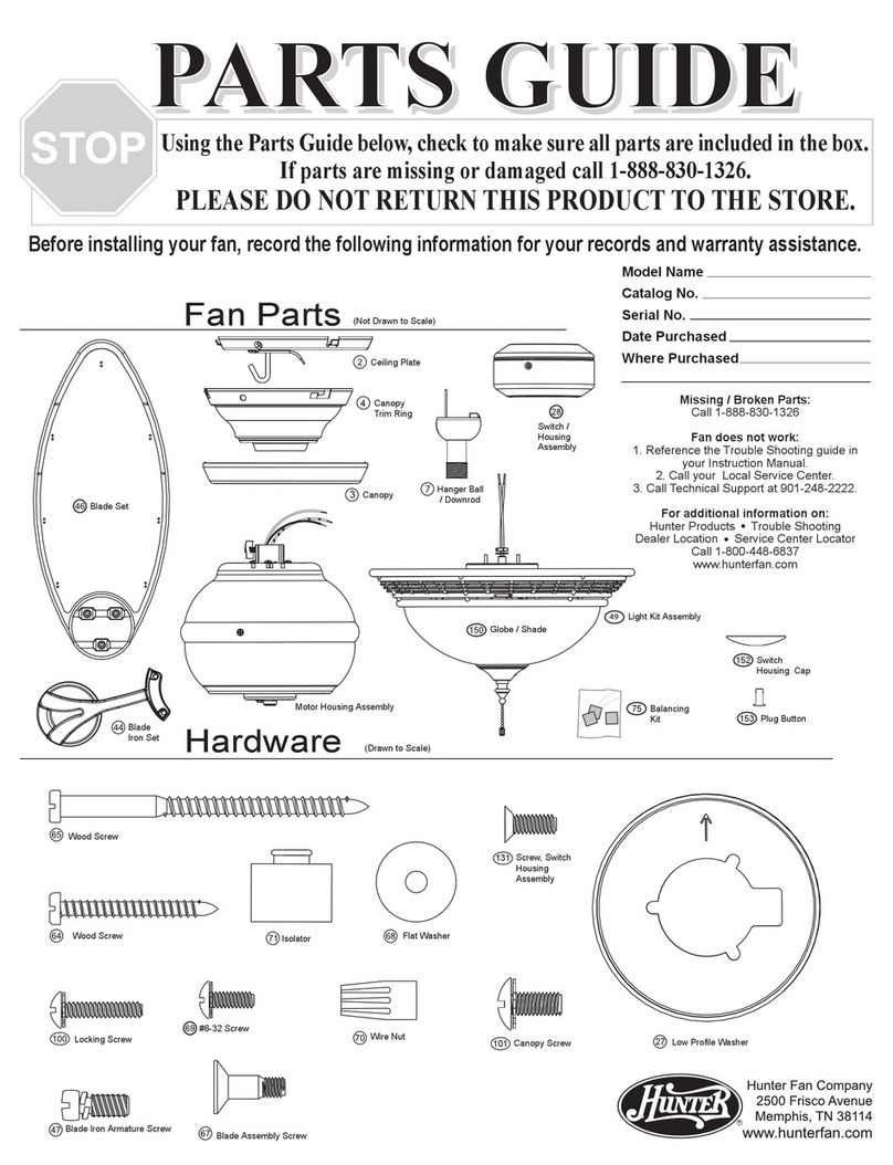 Hunter 21117 Manual