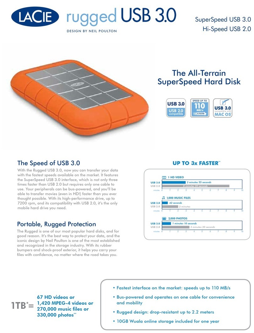 LaCie Rugged Triple USB 3.0 User manual
