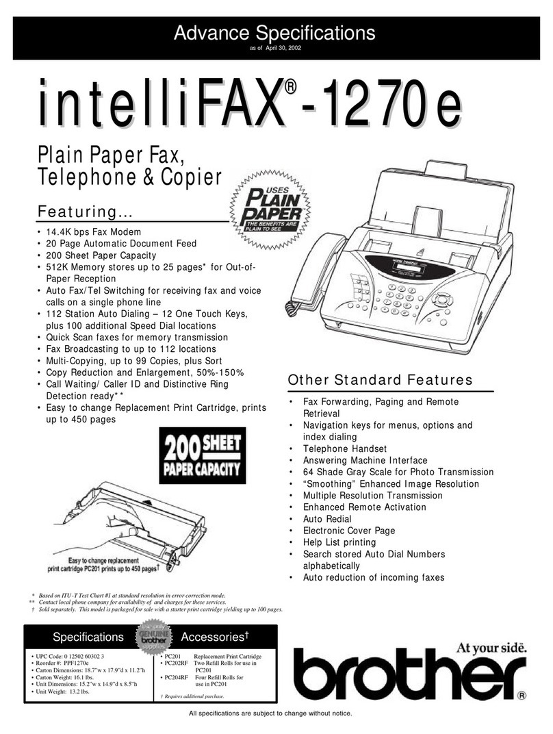 Brother FAX-1270E User manual