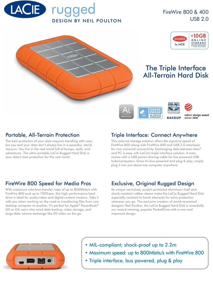 LaCie Rugged Hard Disk User manual