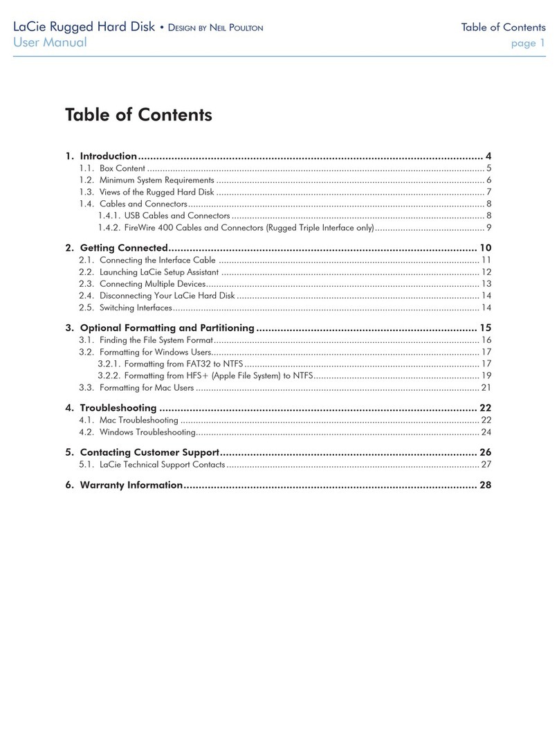 LaCie Rugged Hard Disk user manual