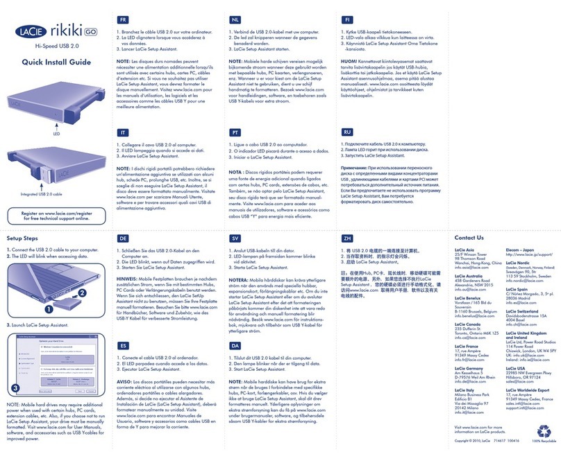 LaCie Rikiki Go User manual