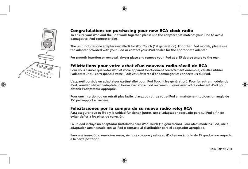 RCA RC59i User manual RCA RC59i User manual