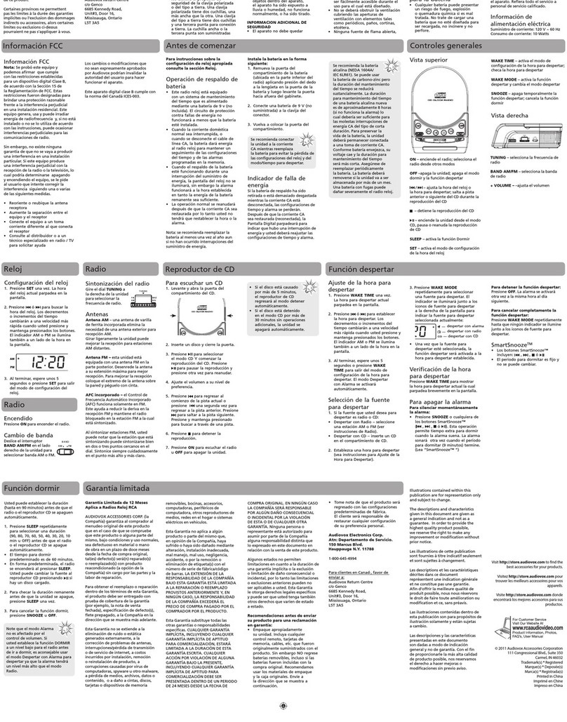 RCA RC5610 User manual