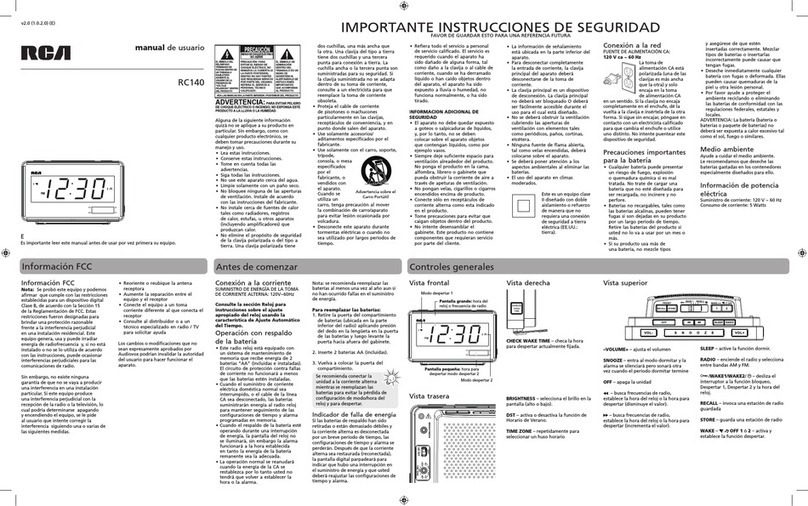 RCA RC140 Manual de usuario