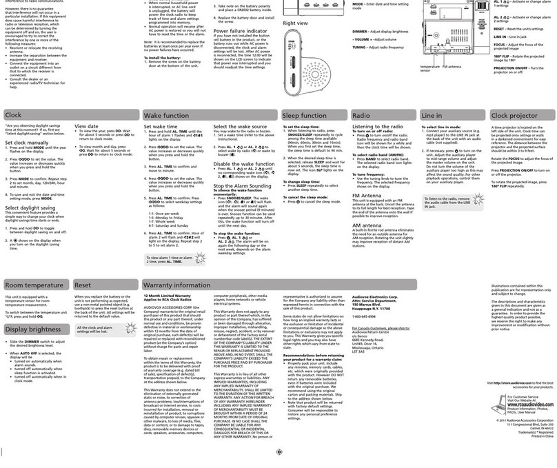RCA RC124 user manual